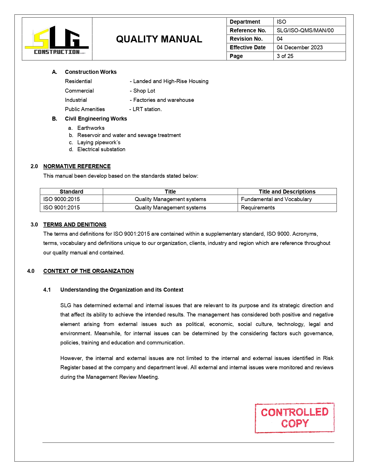 QMS Manual Page 5